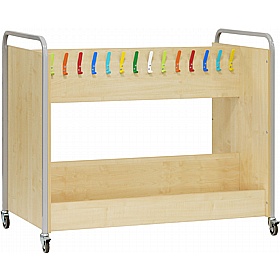 Classic Nursery Freestanding Mobile Cloakroom Trolley