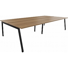 Atrex 4 Person A-Frame Rectangular Back to Back Bench Desks