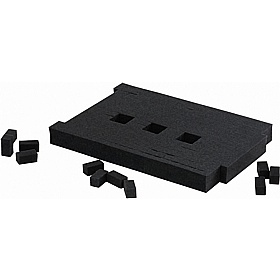 Gratnells Deep 30 Customisable Squares 40mm Foam Insert - Pack of 100