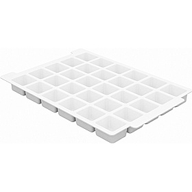 Gratnells Shallow White Moulded Tray Insert - 30 Sections