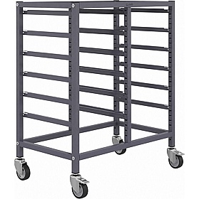 Gratnells Science Double Column Mobile Tray Storage Frame