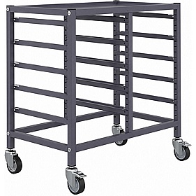Gratnells Science Double Column Under Bench Mobile Tray Storage Frame