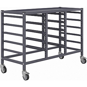 Gratnells Science Triple Column Under Bench Mobile Tray Storage Frame