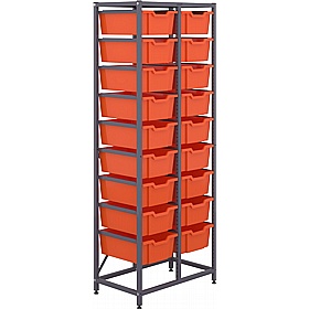 Gratnells Science Double Column 18 Deep Tray Storage
