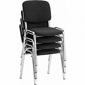Swift ISO Chrome Frame Stacking Conference Chairs (Pack of 4)