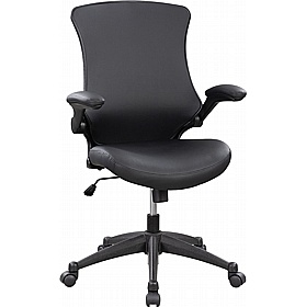 Luna PU Medium Back Task Operator Chairs