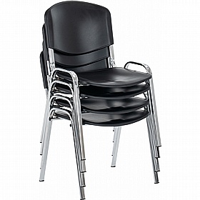 Swift ISO Chrome Frame Stacking Canteen Chairs (Pack of 4)